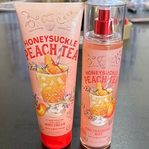 Bath & Body Works Honeysuckle Peach Tea Body Cream & Mist